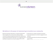 Tablet Screenshot of businessvolunteersmd.org